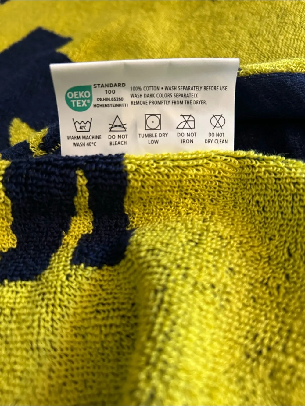 Michigan Wolverines Block M 38x72 Beach Towel- Navy & Maize